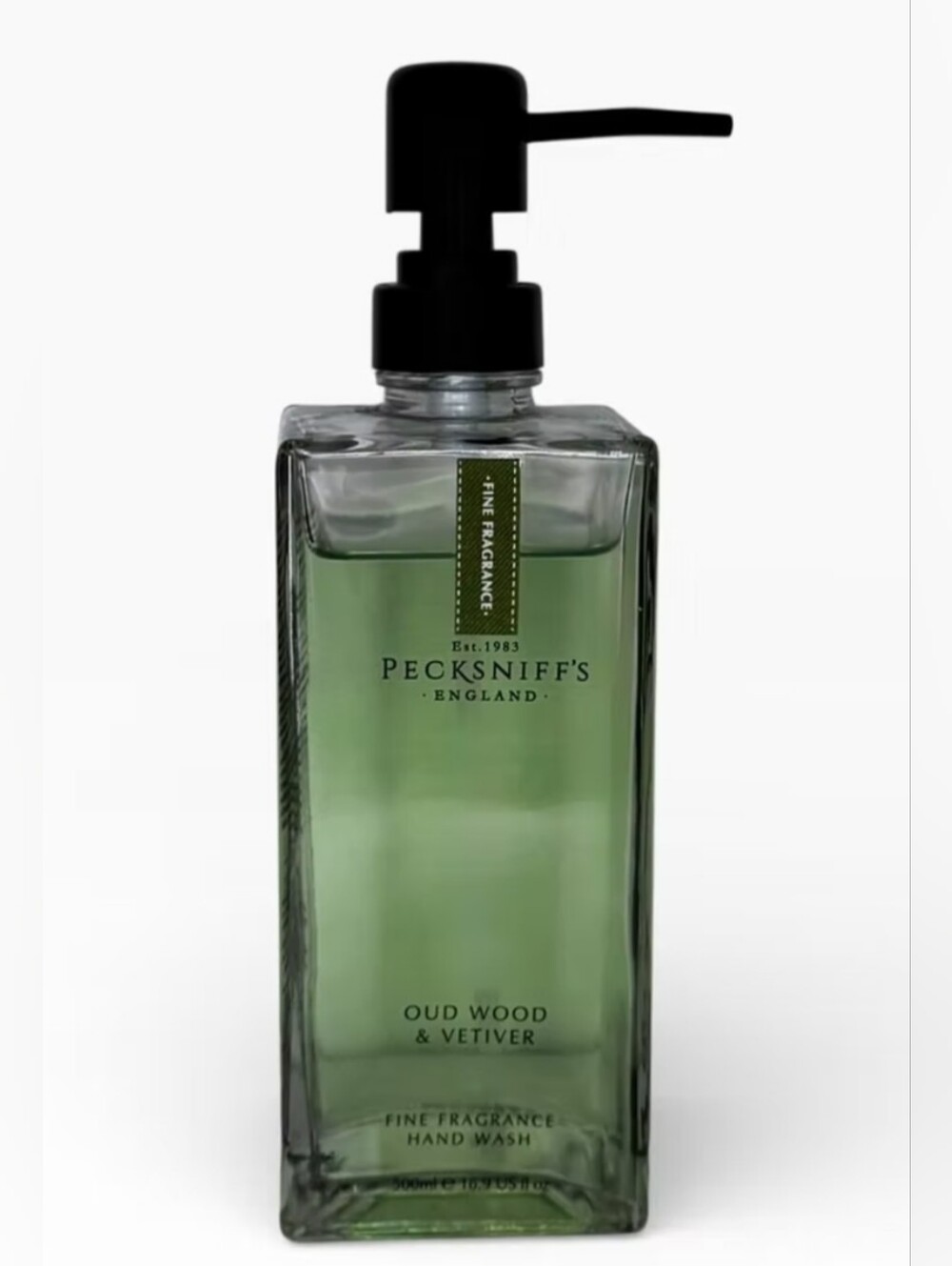 Pecksniff's Oud Wood & Vetiver Hand Wash Glass Bottle